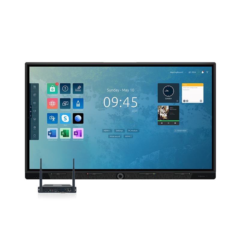 Інтерактивна панель Prowise Touchscreen Ten G2 65", комп. модуль OPS (i7-13Gen/16/512/W11Pro) (WB716512), настінне кріплення